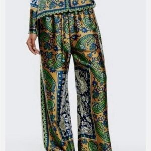 Zara Green and Blue Pants